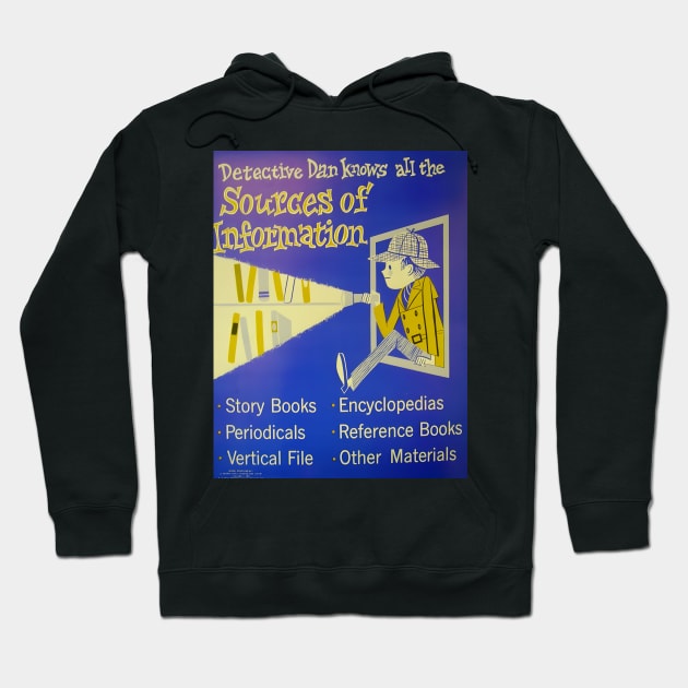 School Library Detective Hoodie by Mystery Lane